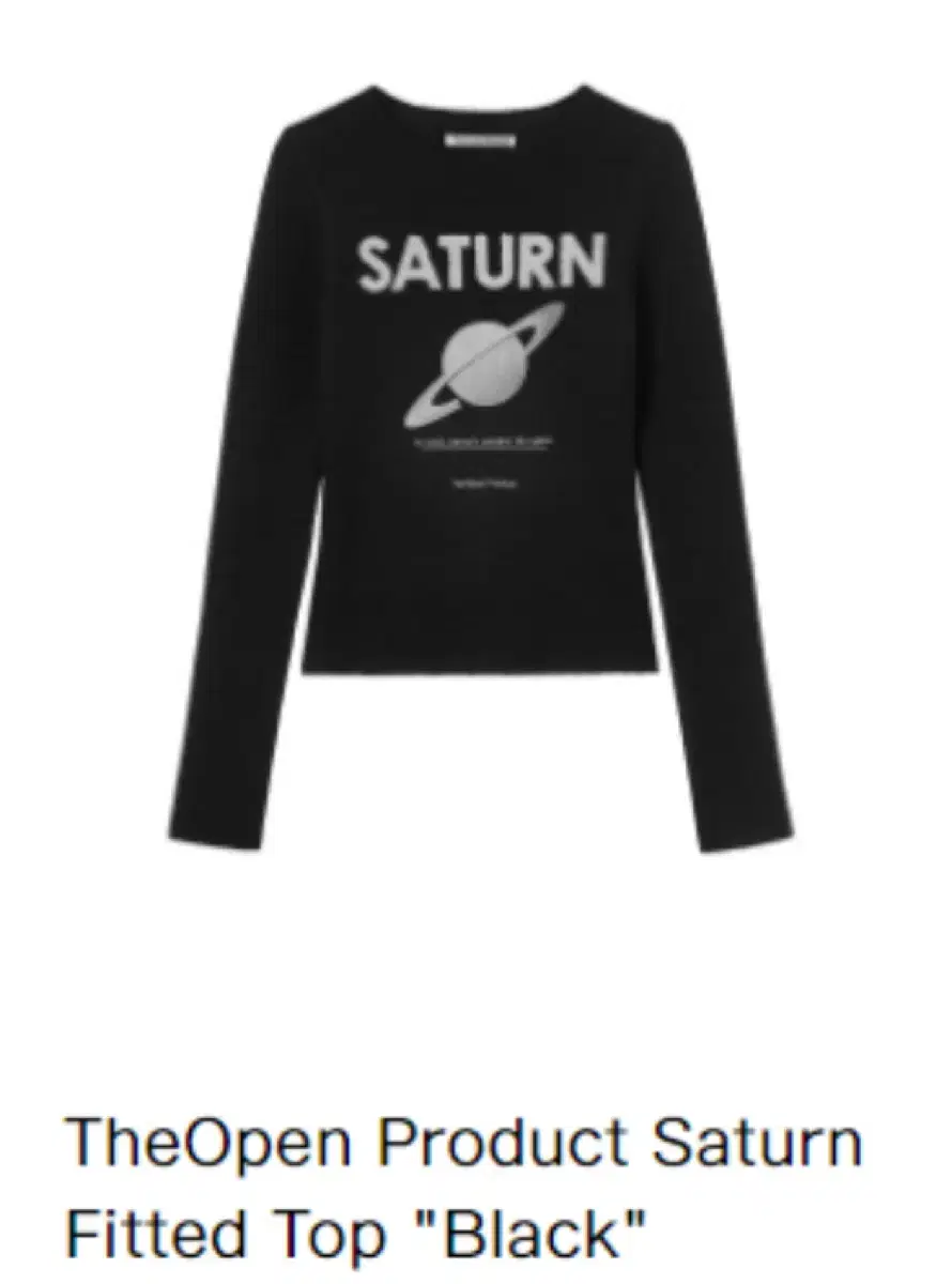 더오픈프로덕트 새턴 피티드 탑 Saturn fitted top