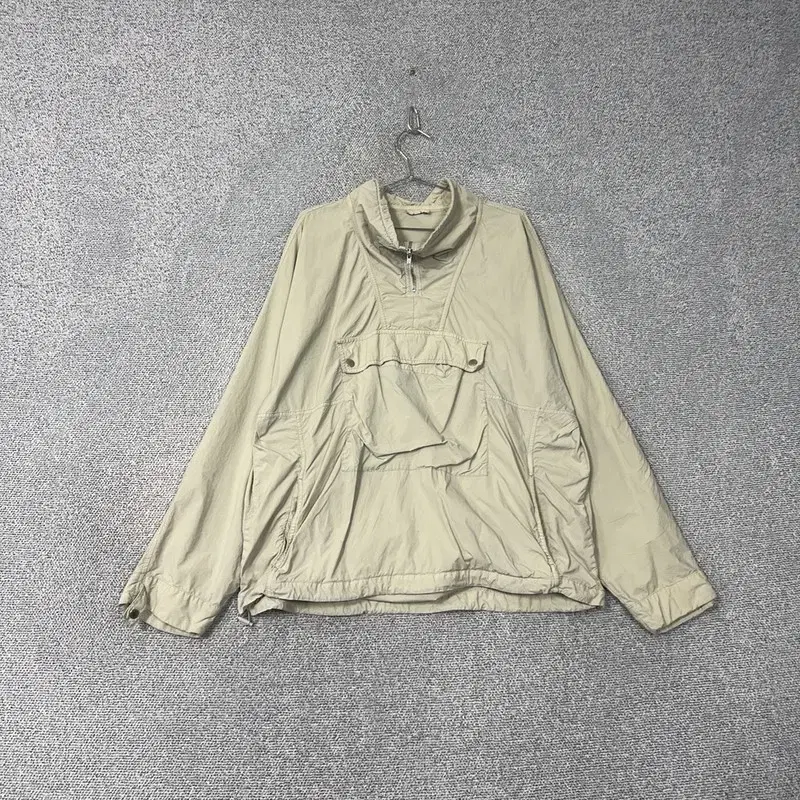 [E.JI] Beige Techwear Anorak XXL