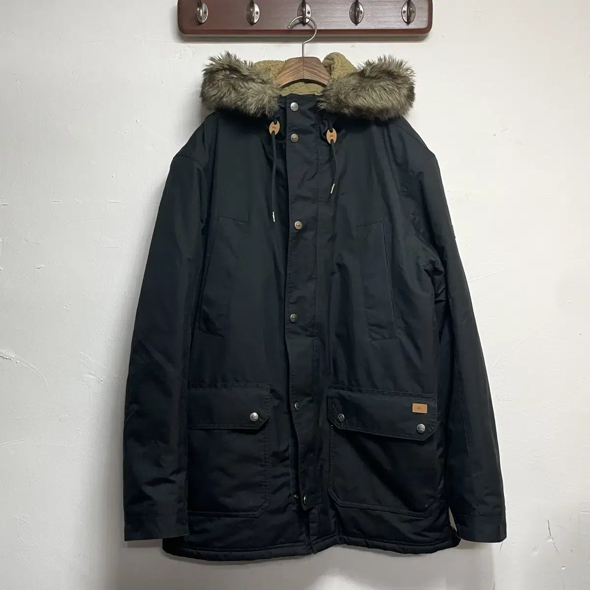 Quicksilver Duck Down Black Puffer Jacket