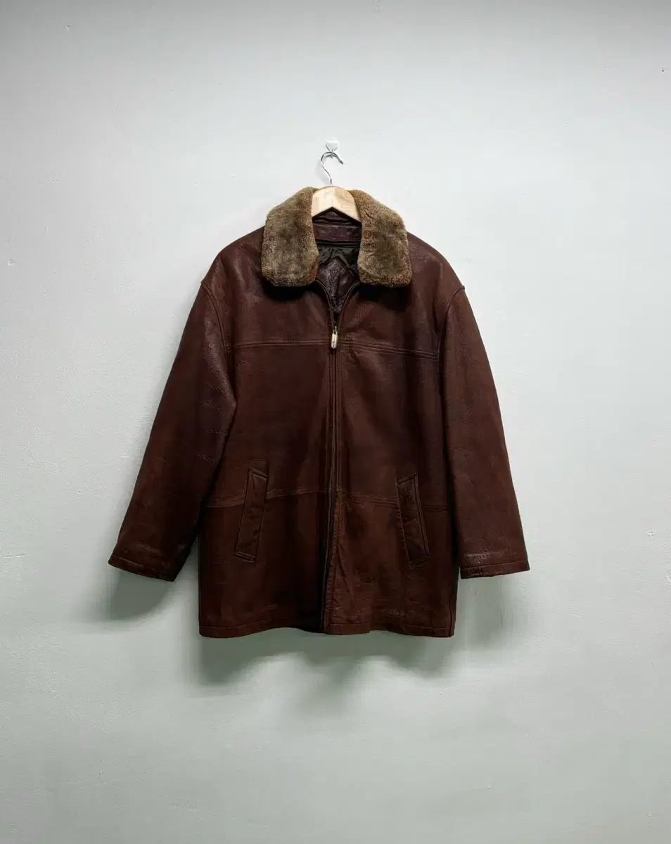 90s Saint Laurent YSL sheepskin mustang jacket