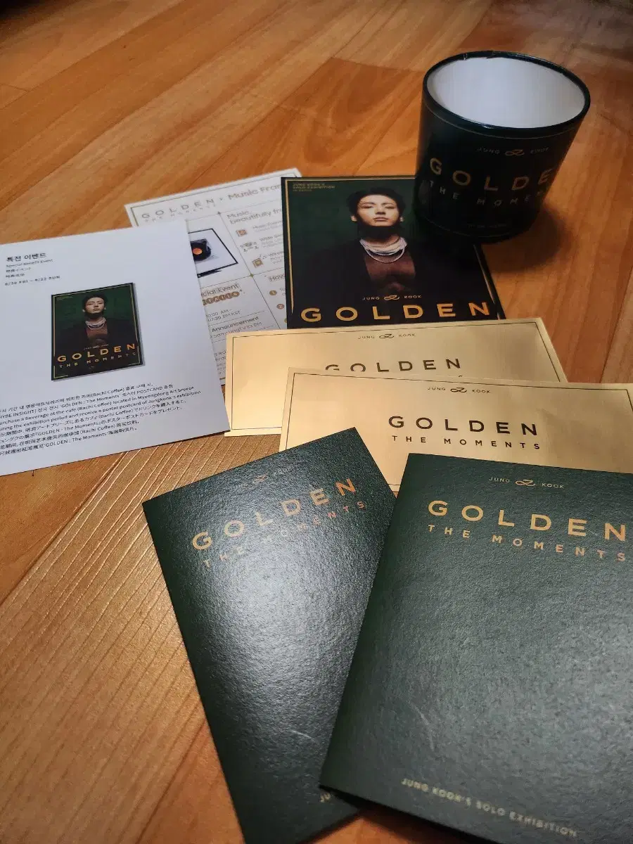 Jungkook Golden Exhibition Goods AdmissionPhotocard Holder Golden Ticket Cafe Goods