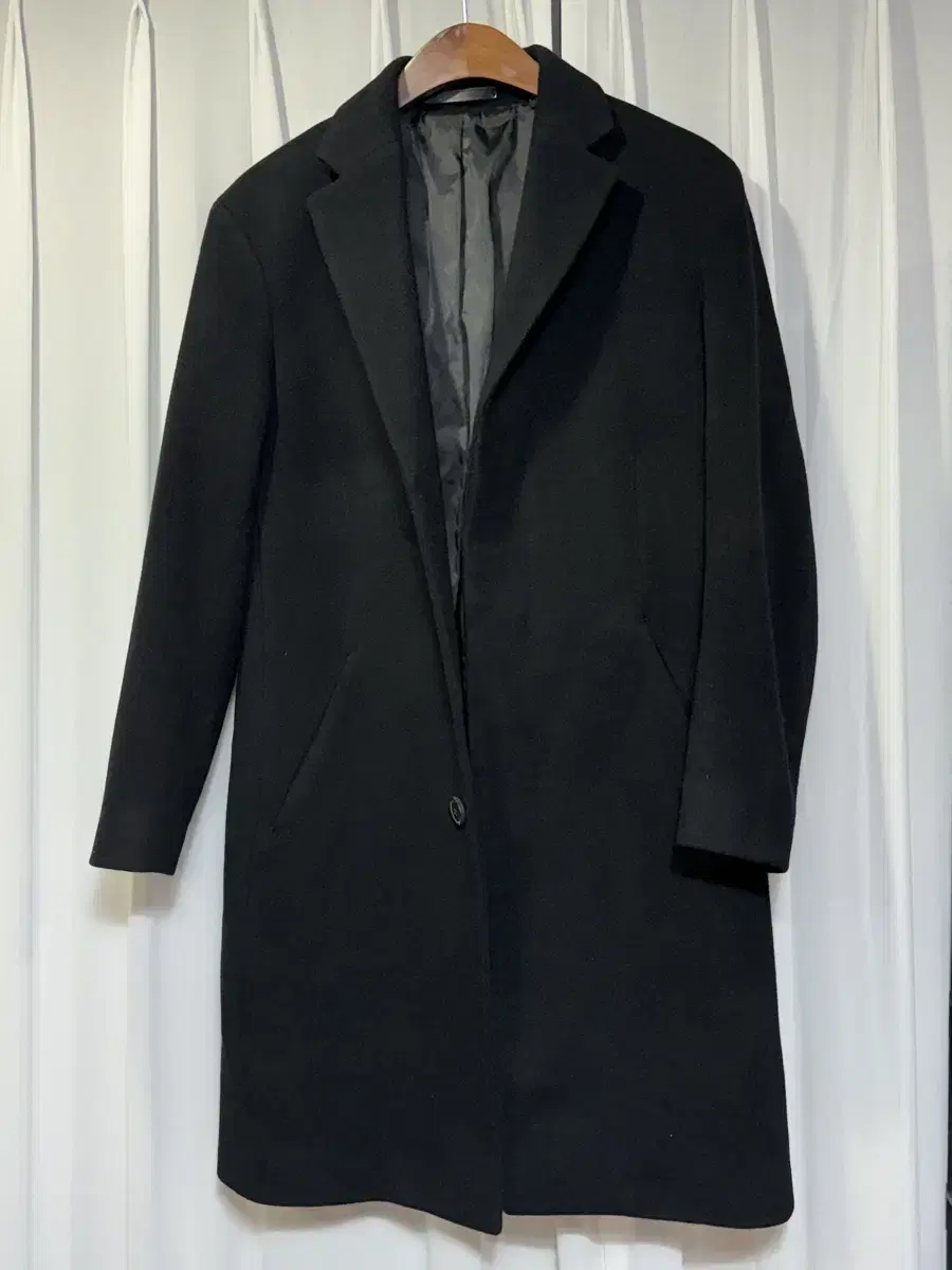 Theory Terry black cashmere coat