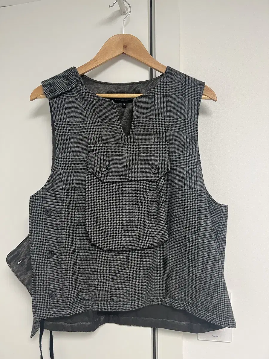 FW Engineered Garments Overvest Glencheck S