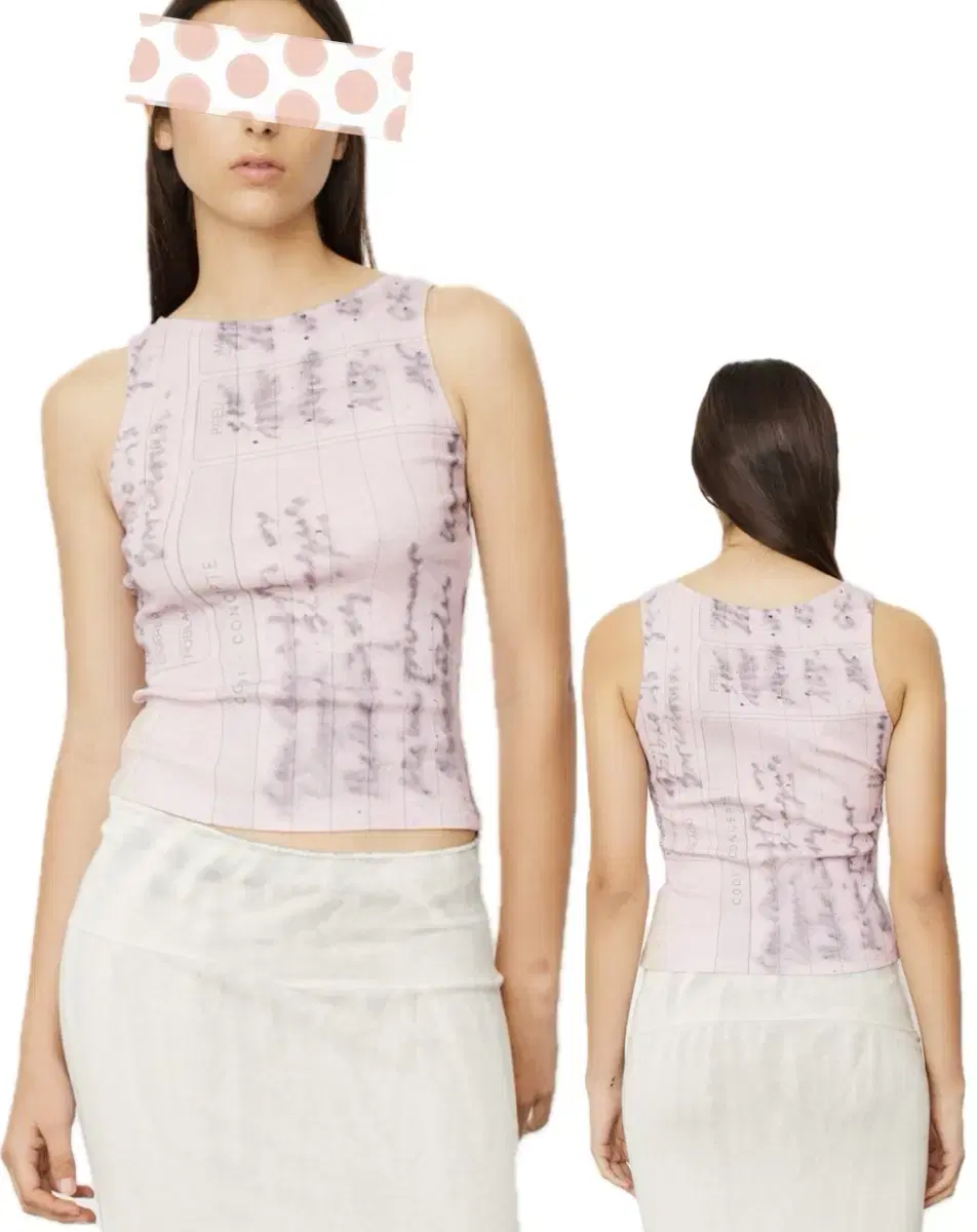 23 SS Paloma Wool Pink Tickets Tank Top