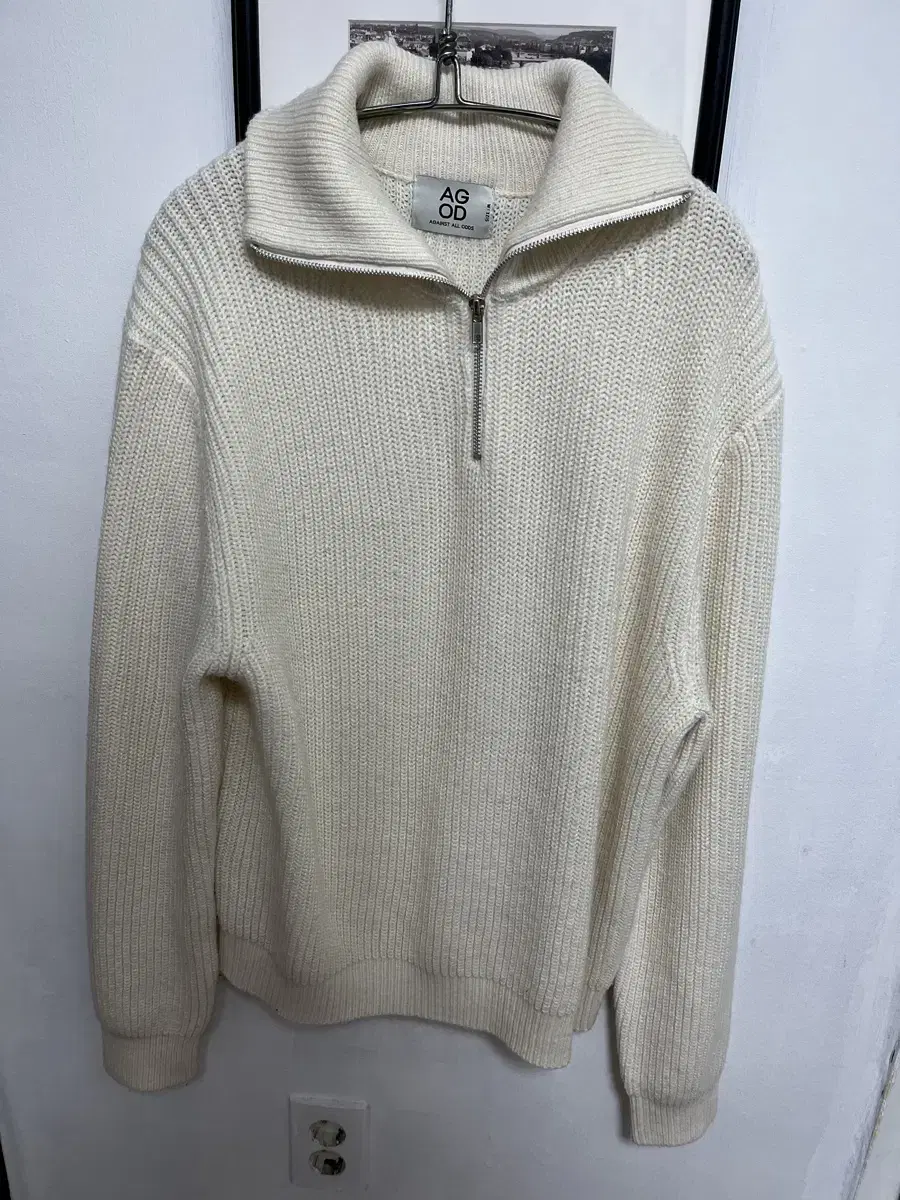 Half Zip-Up Knit