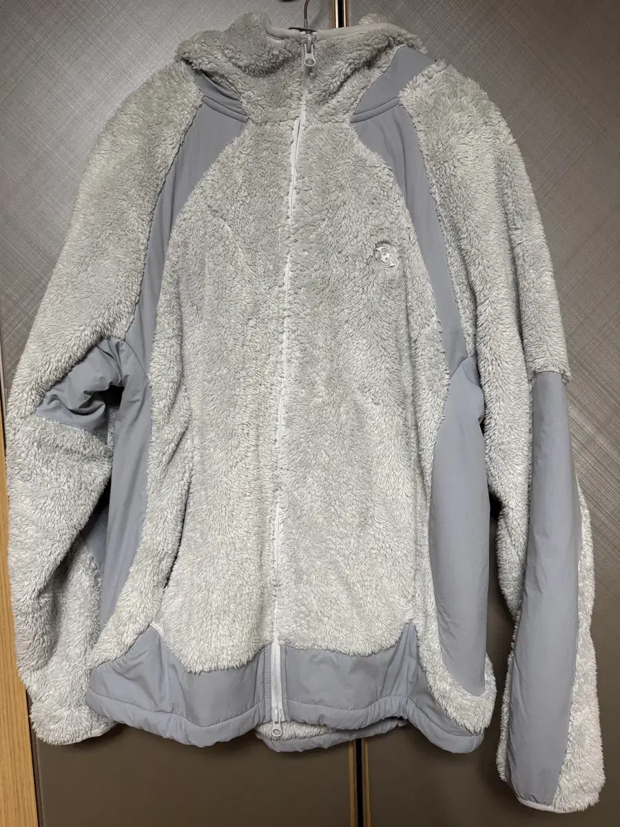 San San Gear Fleece Hooded Jacket Light Gray