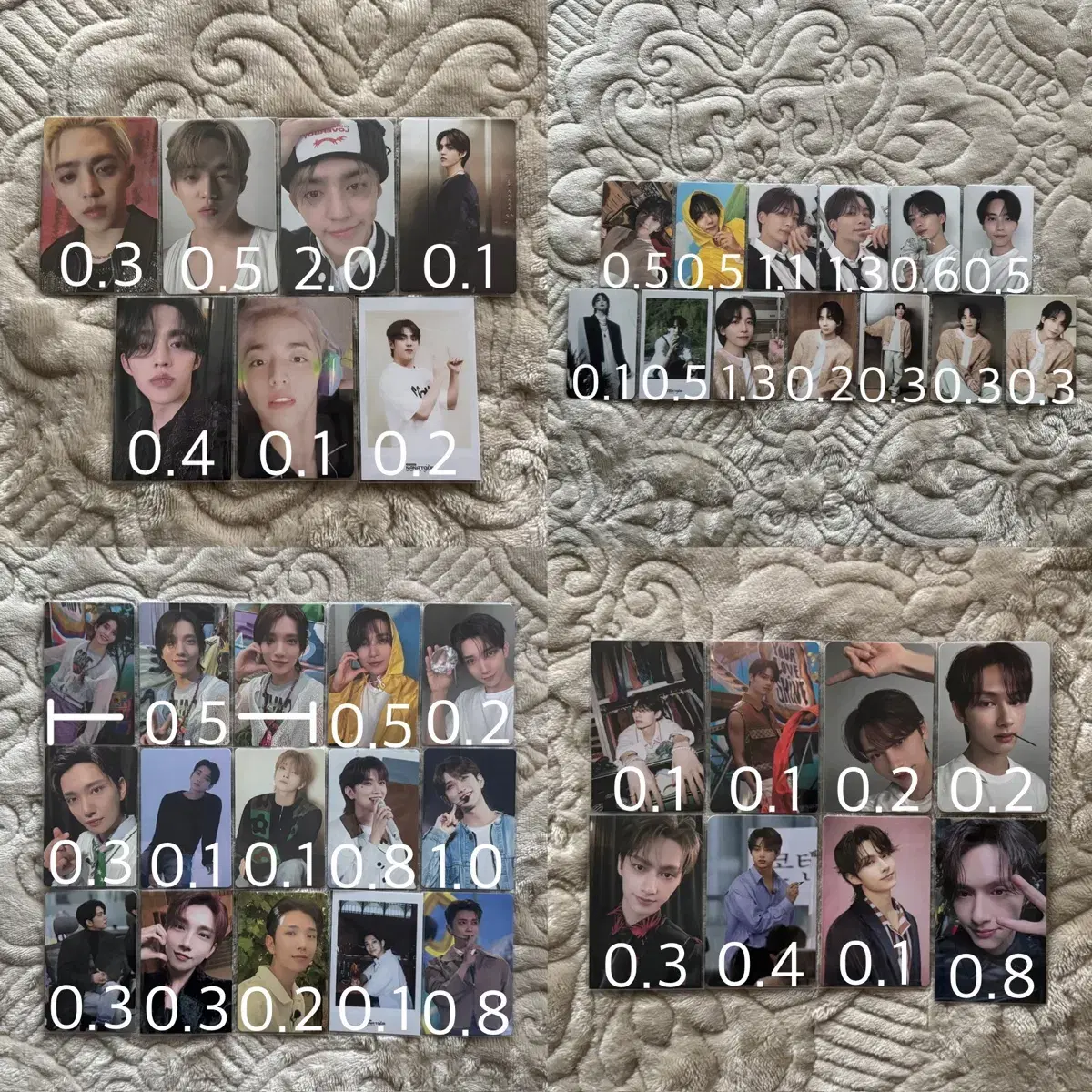 seventeen photocard merchandise wts coopsjeongjungjoshuajunhoshiwonwooji dkminyu dokgyeom seungkwanvernon dino