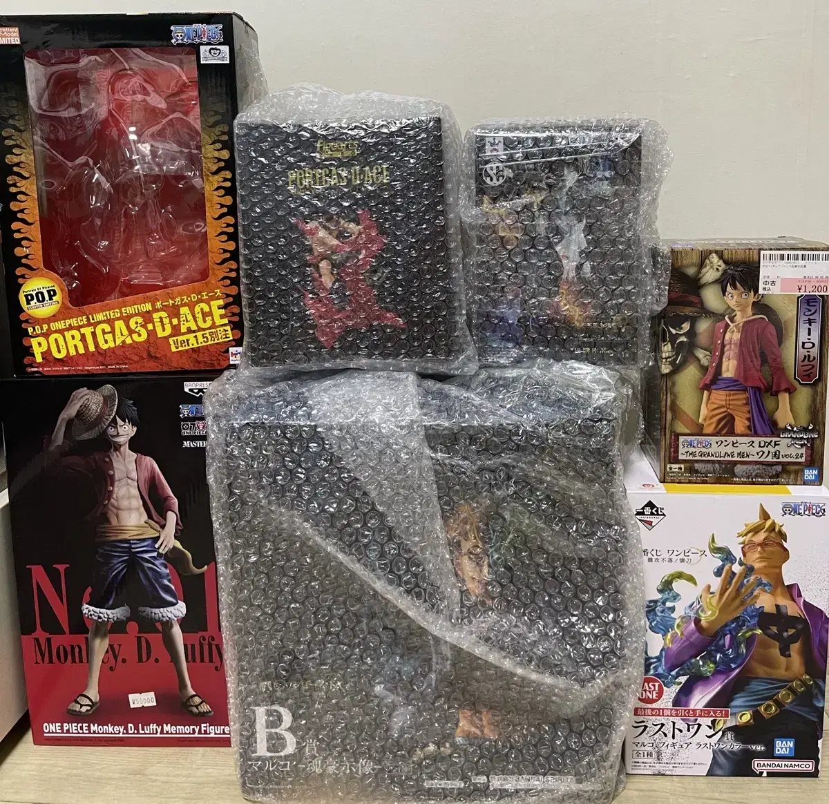 ONEPIECE Figures Ace Sabo Marco Lupi (First Lottery, POP)