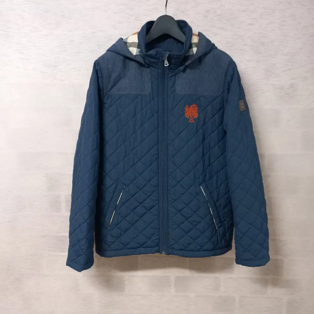 11-20/Dark Navy Zip-Up Hooded Quilted Jumper Kids'