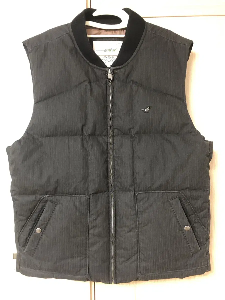 HenleyCotton Pigmented Padded Vest