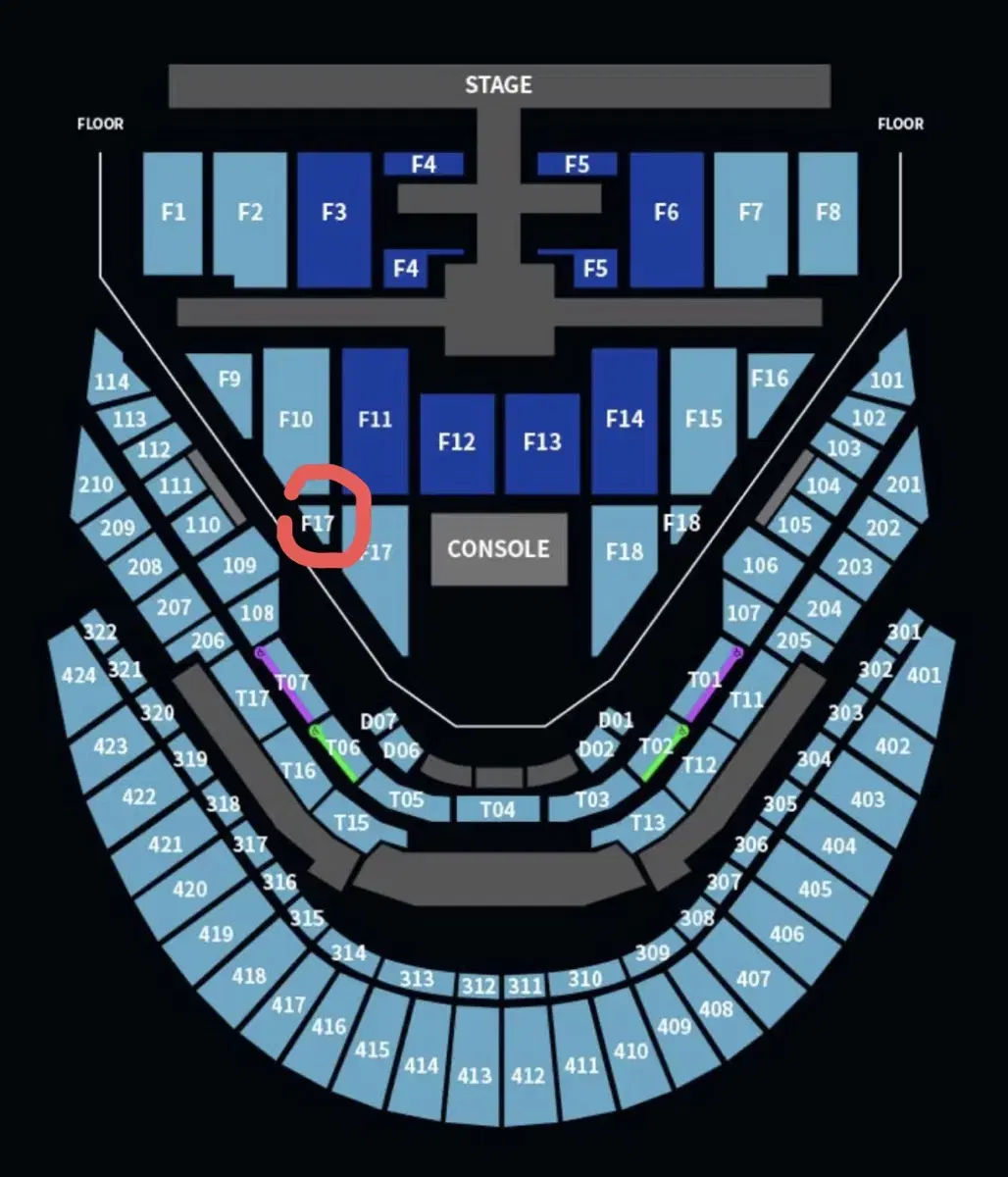 NCT 127 Concert CHILLCON Floor wts VIP Torokko F17 2nd row