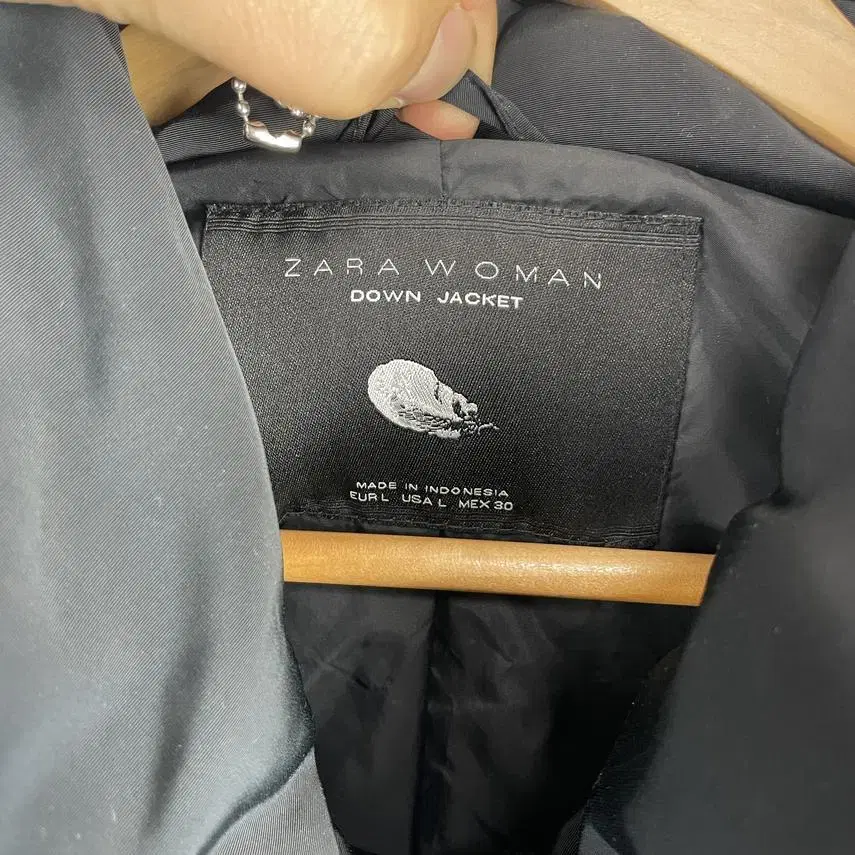 [ZARA WOMAN] 여성 하이넥 다운숏패딩 L