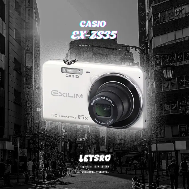 CASIO 카시오 EX-ZS35 화이트 빈티지 디카 레트로 카메라