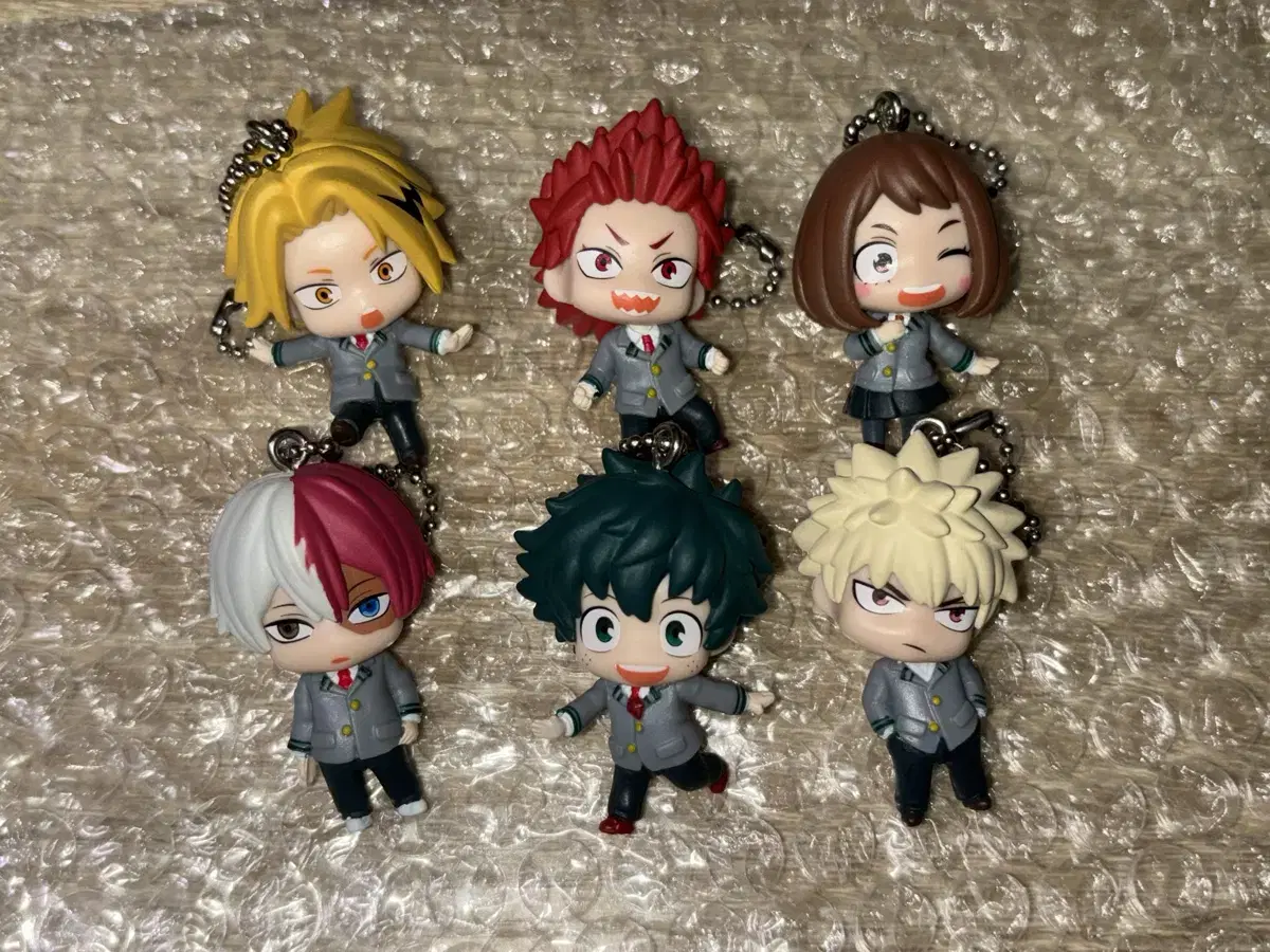 Hiroaka Purapura Figures keyring bulk Nahia Midoriya Todoroki Bakugo