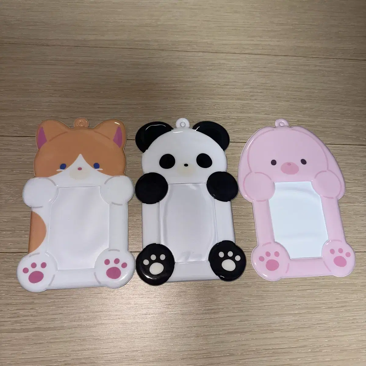 Animals photocard 3 holders bulk cheesecloth panda rabbit cat binder