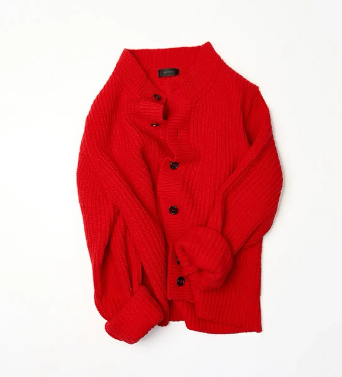 [48] Momadesign Lectomat Crop Cardigan Red