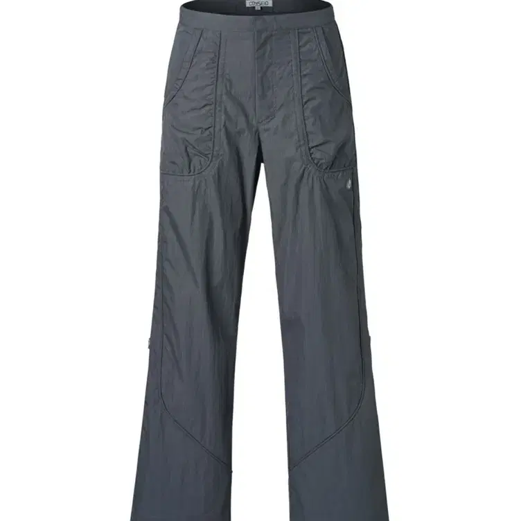 Coyseio side zipper line pants gray 1