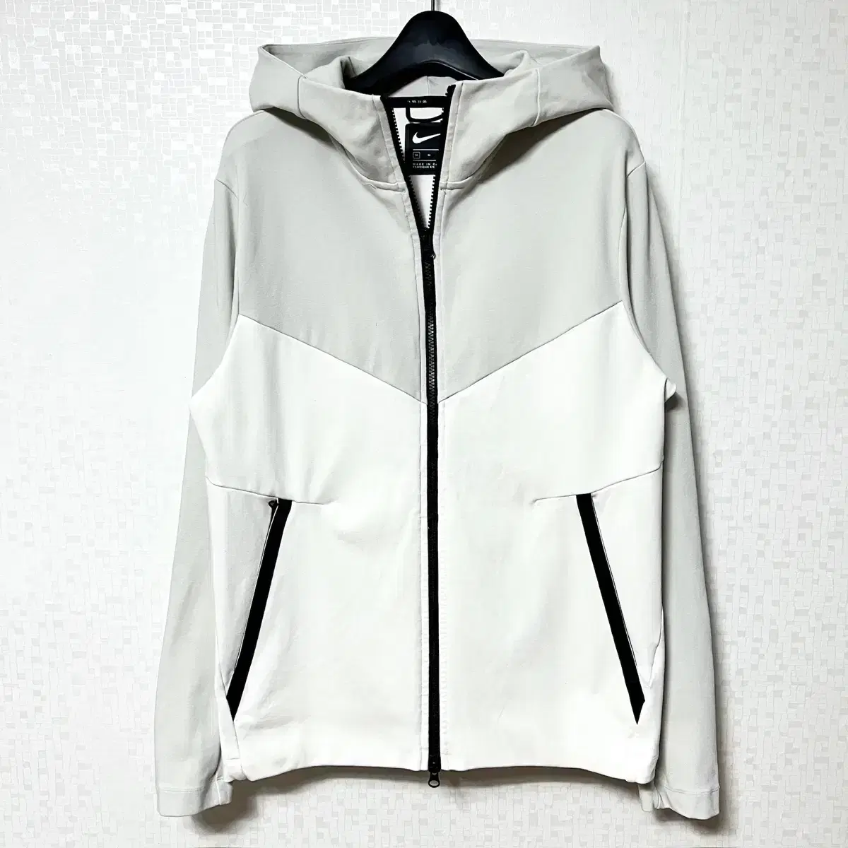 [M,95]Nike Training Hoodie Zip Up White