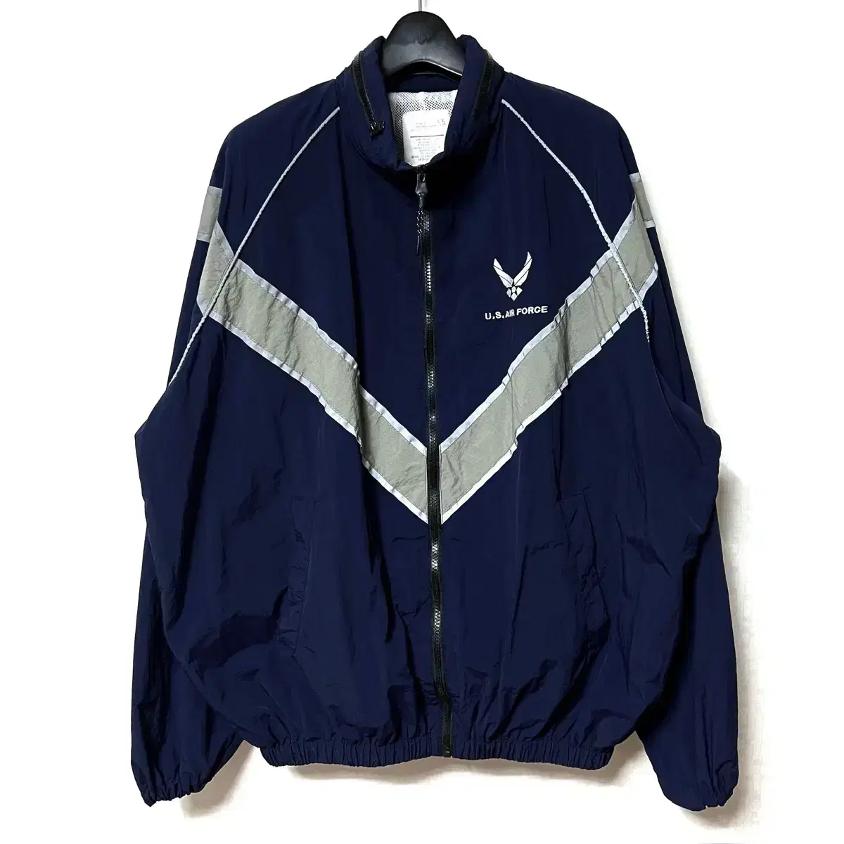 [L,100]US Army Air Force Windbreaker Jacket Navy