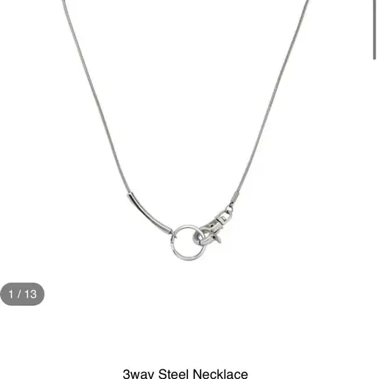 sagegasage 세이가세이지 3way steel necklace