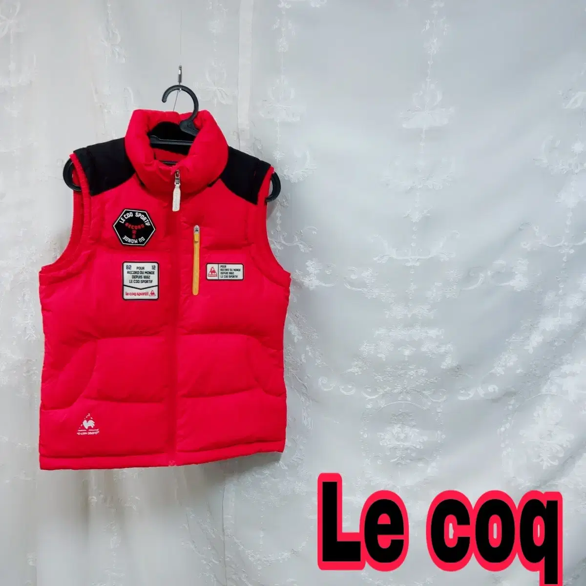 Le Coq Red Patch Winter Padded Vest