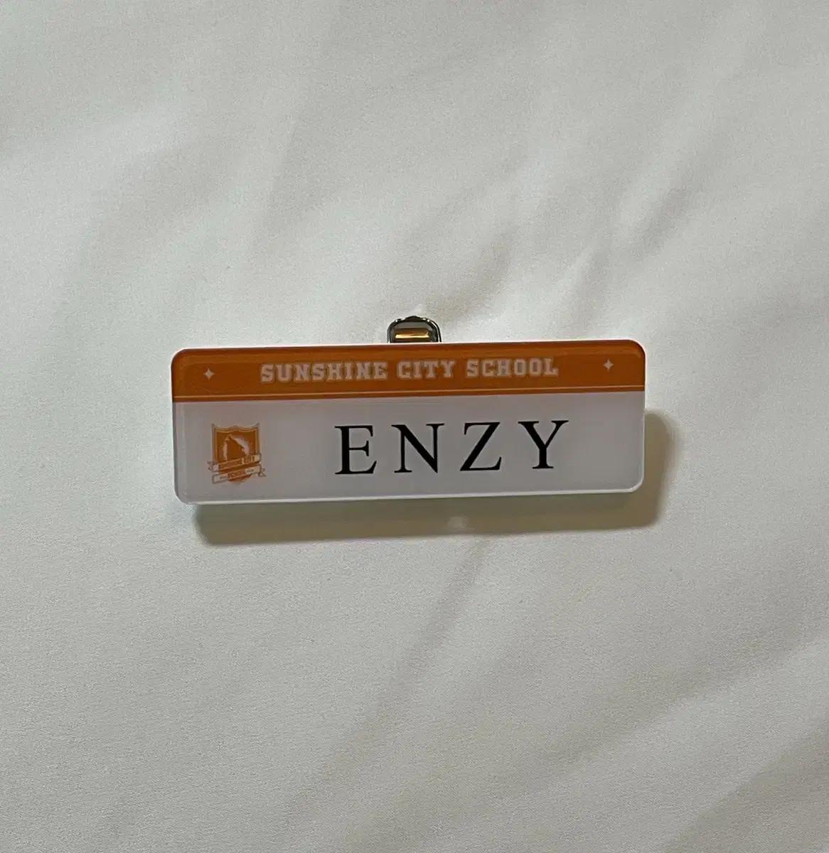 EJ Enji Sunshine City School Name Badge