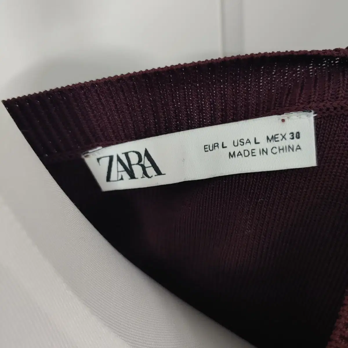 zara 자라 버건디 가디건