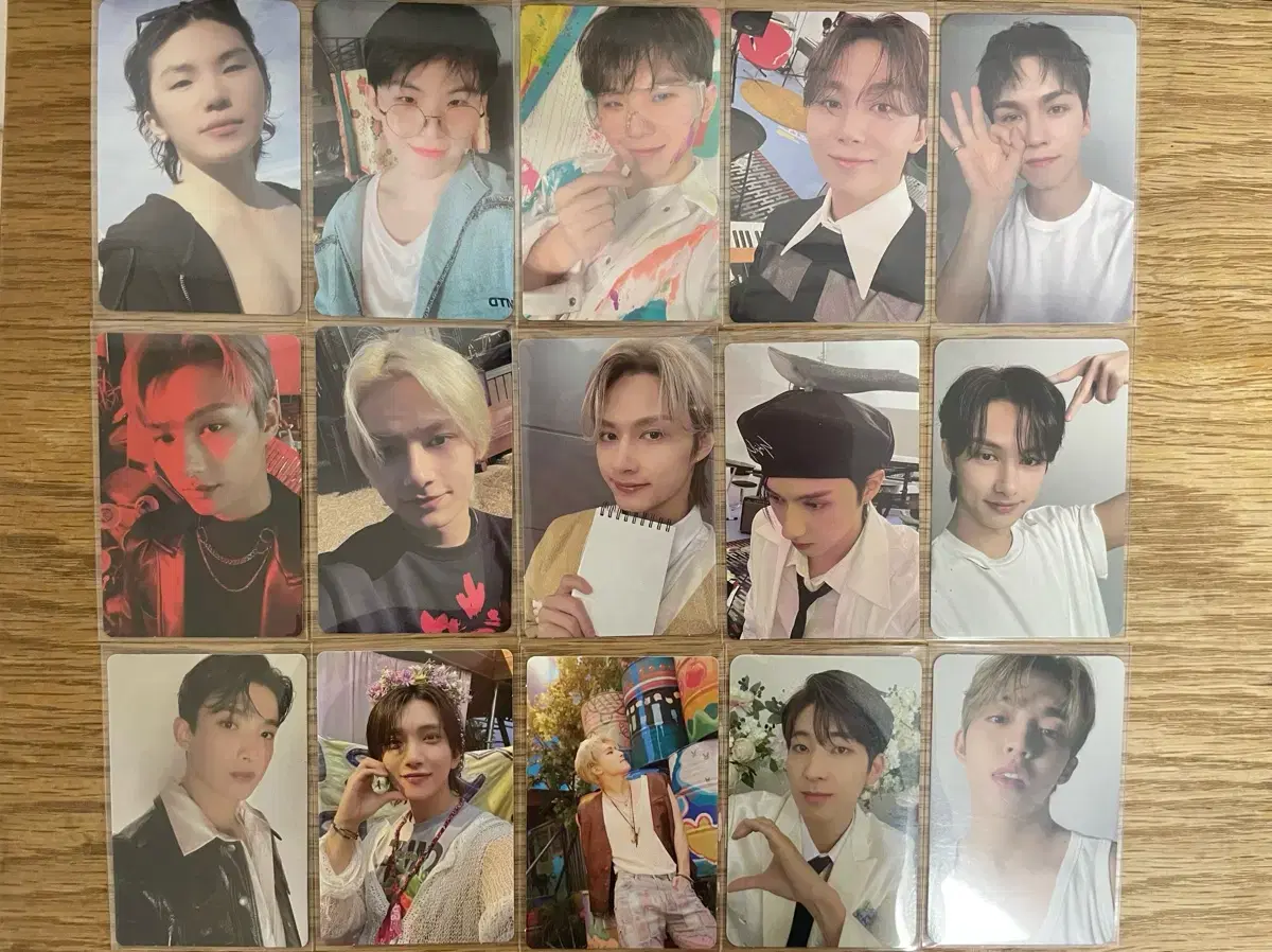 Seventeen photocards) s.coups woozi wonwoo jun mingyu joshua dino seungkwan vernon