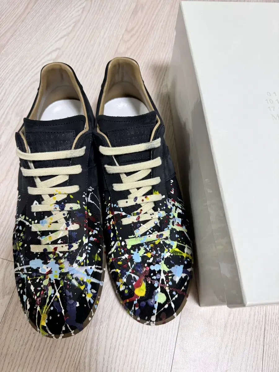 ((Fanwan))(44,290)Maison Margiela Replica Painted Sneakers