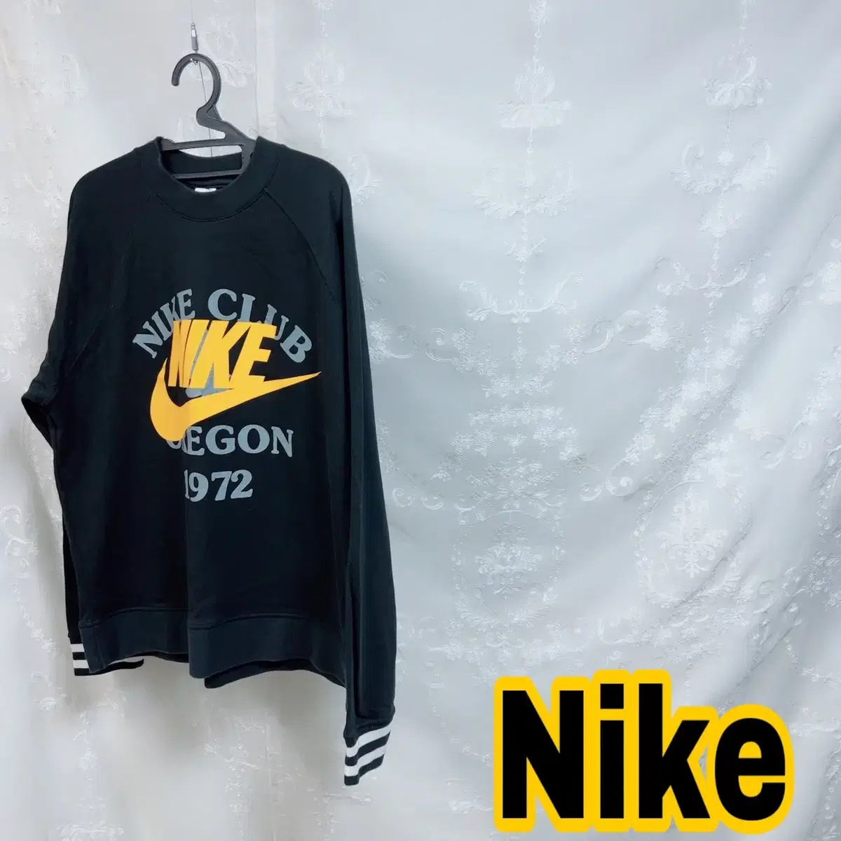 Nike Black Big Logo Big Size Man Trousers