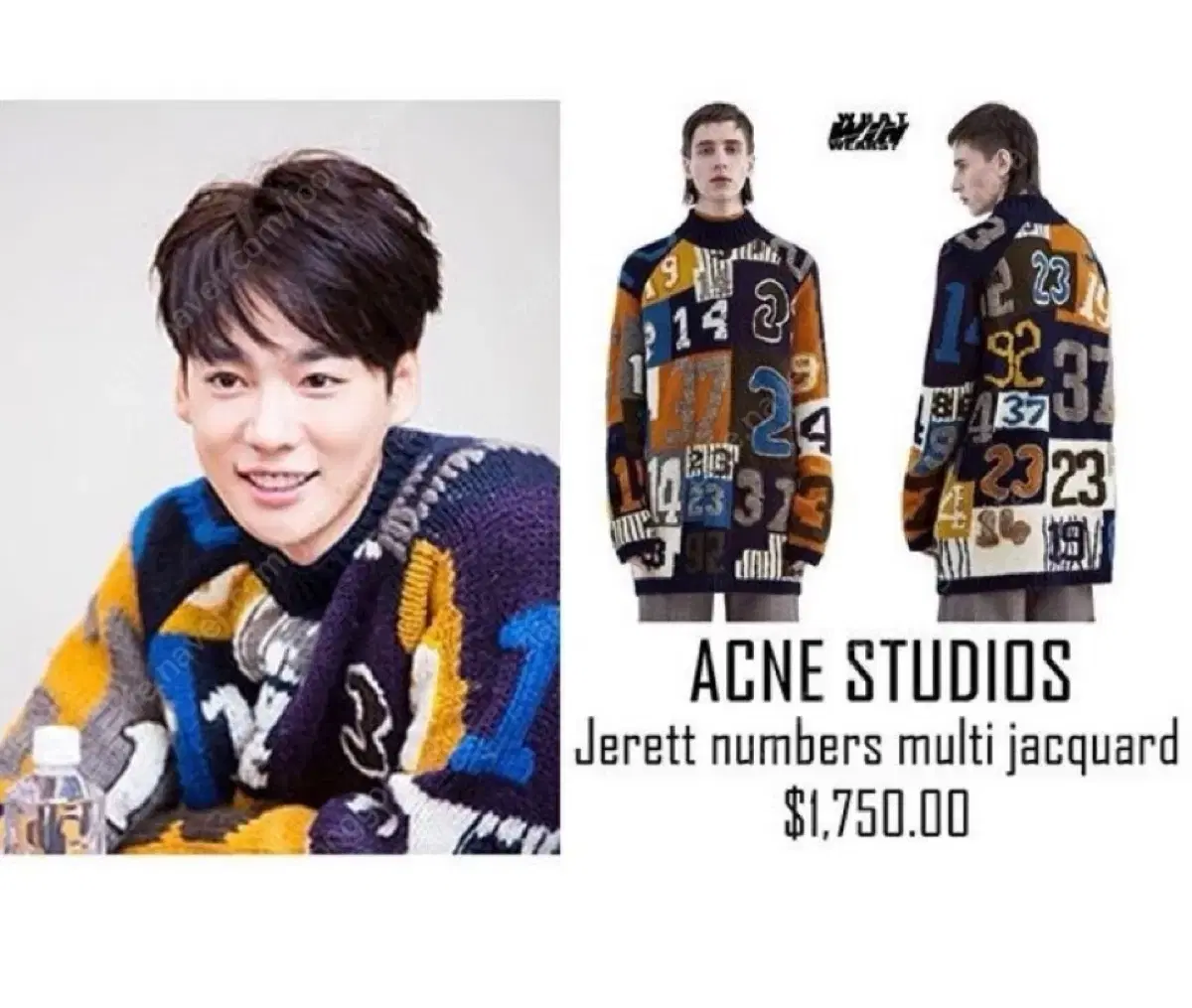 Akne Jeret Number Knit