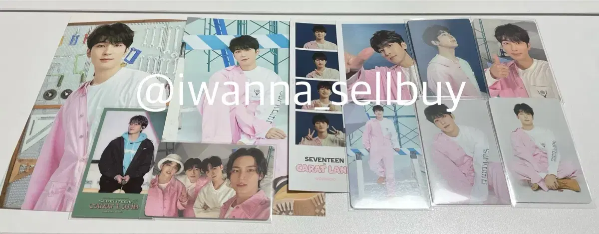 Seventeen SVT wonwoo 2023 Caran Caratland md tc postcard Necut de Ball