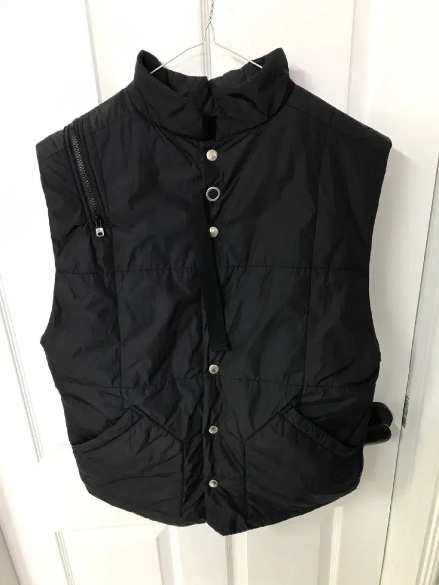 soloist double zip reverse puffy vest 50