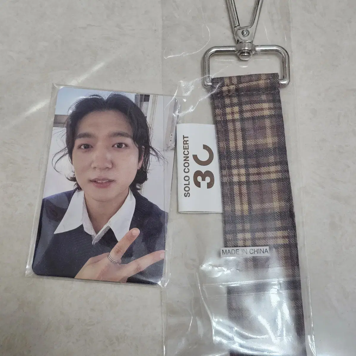 Sungjin Solo First Con Entry Photocard keyring unsealed