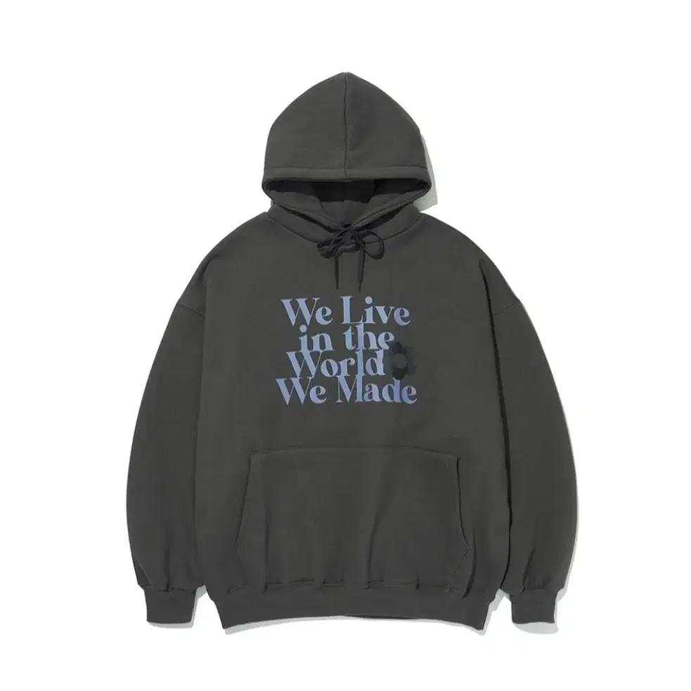 World Flower Hoodie 후드티 차콜 색상