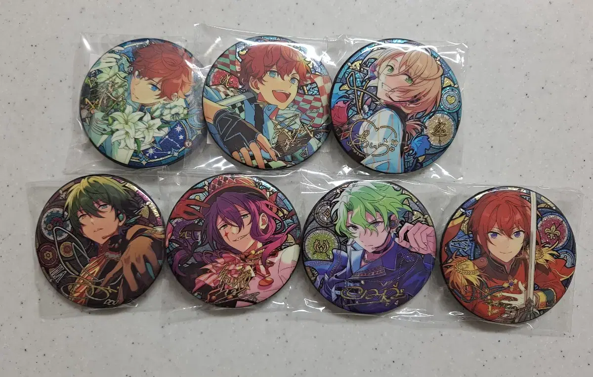 Angsta Stained Glass Sikwang Badge Hiroi Aira Mika Mayoi Hiyori