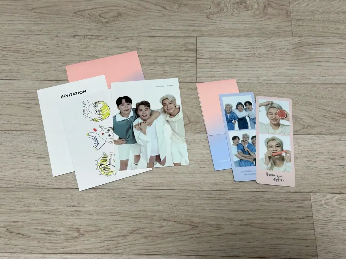 Seventeen hoshi wonwoo seungkwan Cubemi pre-order benefits