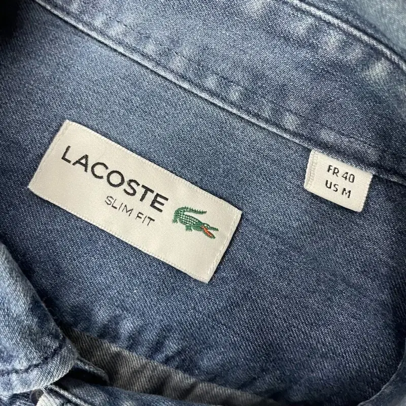 M LACOSTE 라코스테 데님 셔츠 A00319