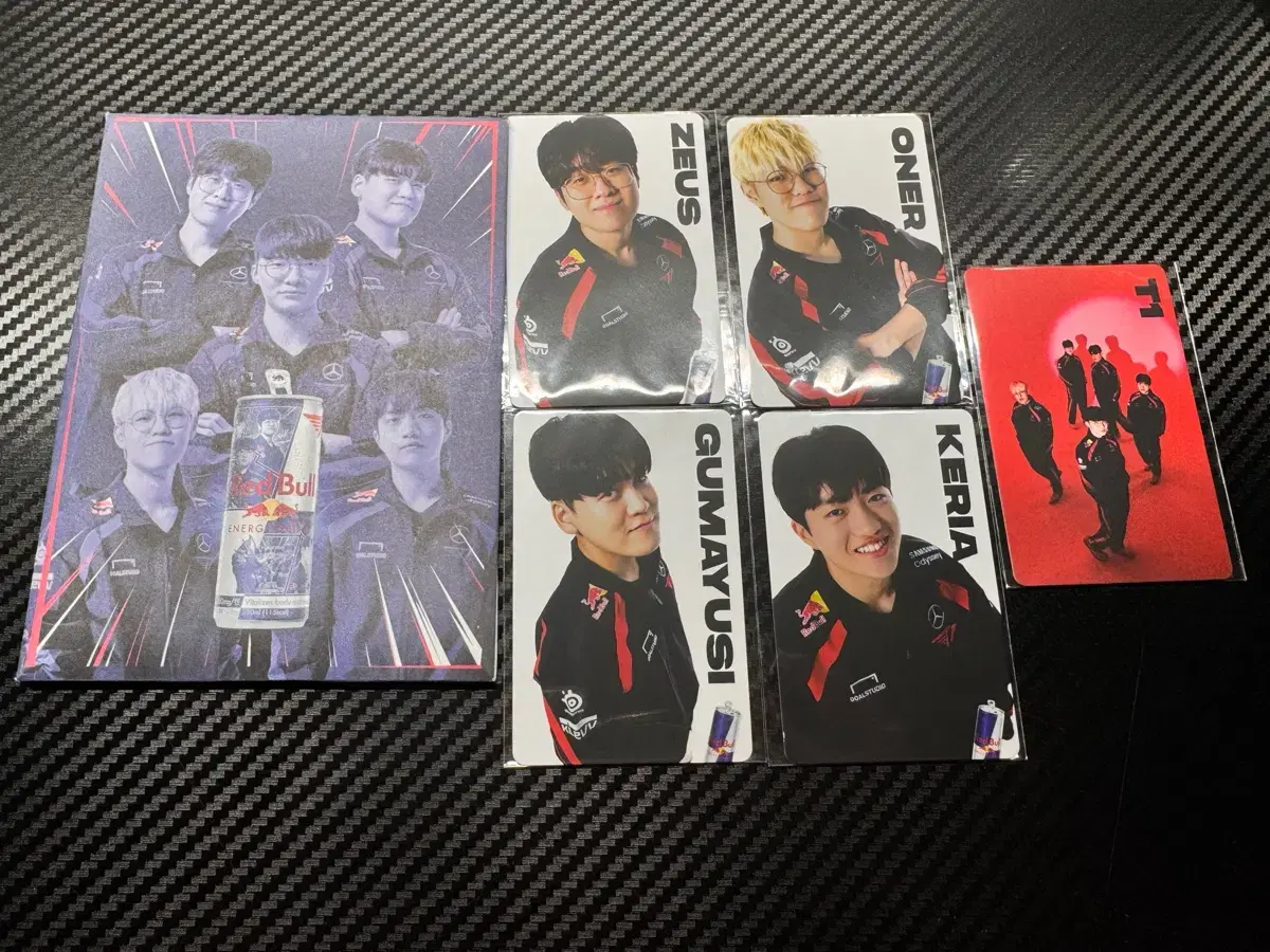 T1 Red Bull Photocard B T1 Zeus Owner Fei Kuma Yoo Siah Keria