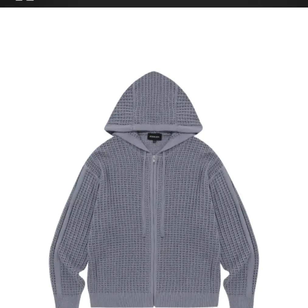 우알롱 니트 후드집업 Scassi knit hood zip-up