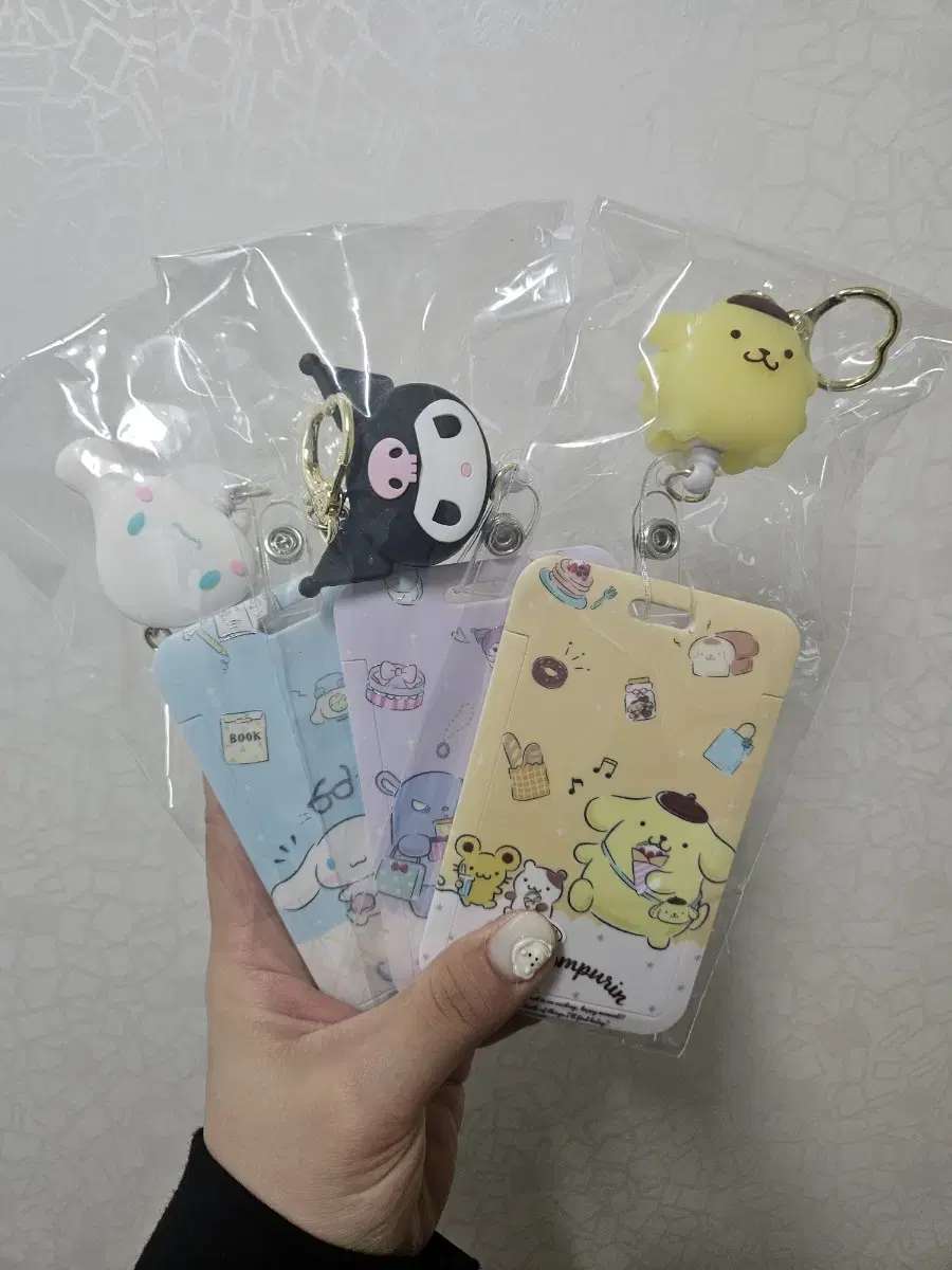 San Rio Kuromi Pompu Cinnamoroll Temple Card Case and Reel Holder