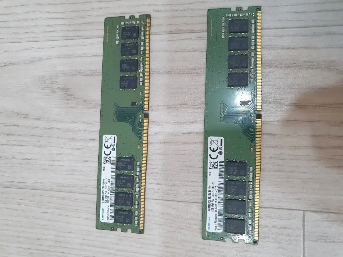 삼성 ddr4 8gb램ram x2