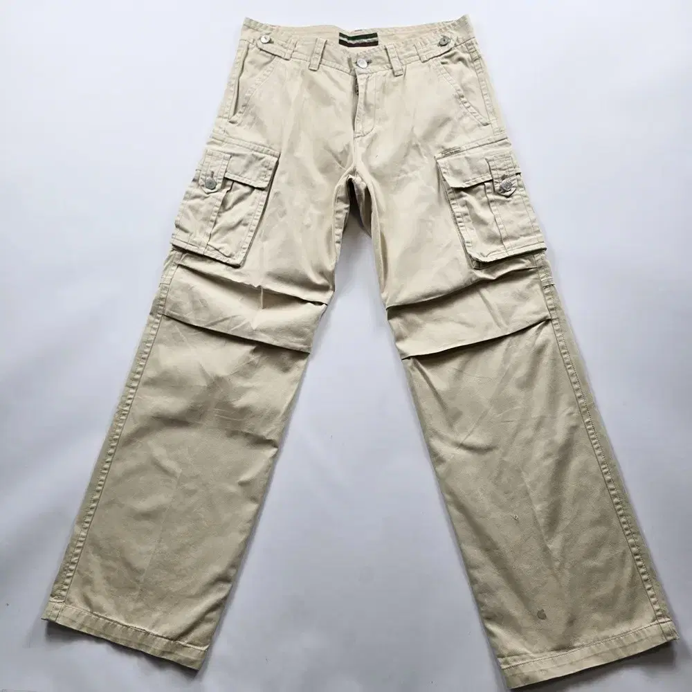 Beanpole cargo pants beige straight fit 34 NO.7235