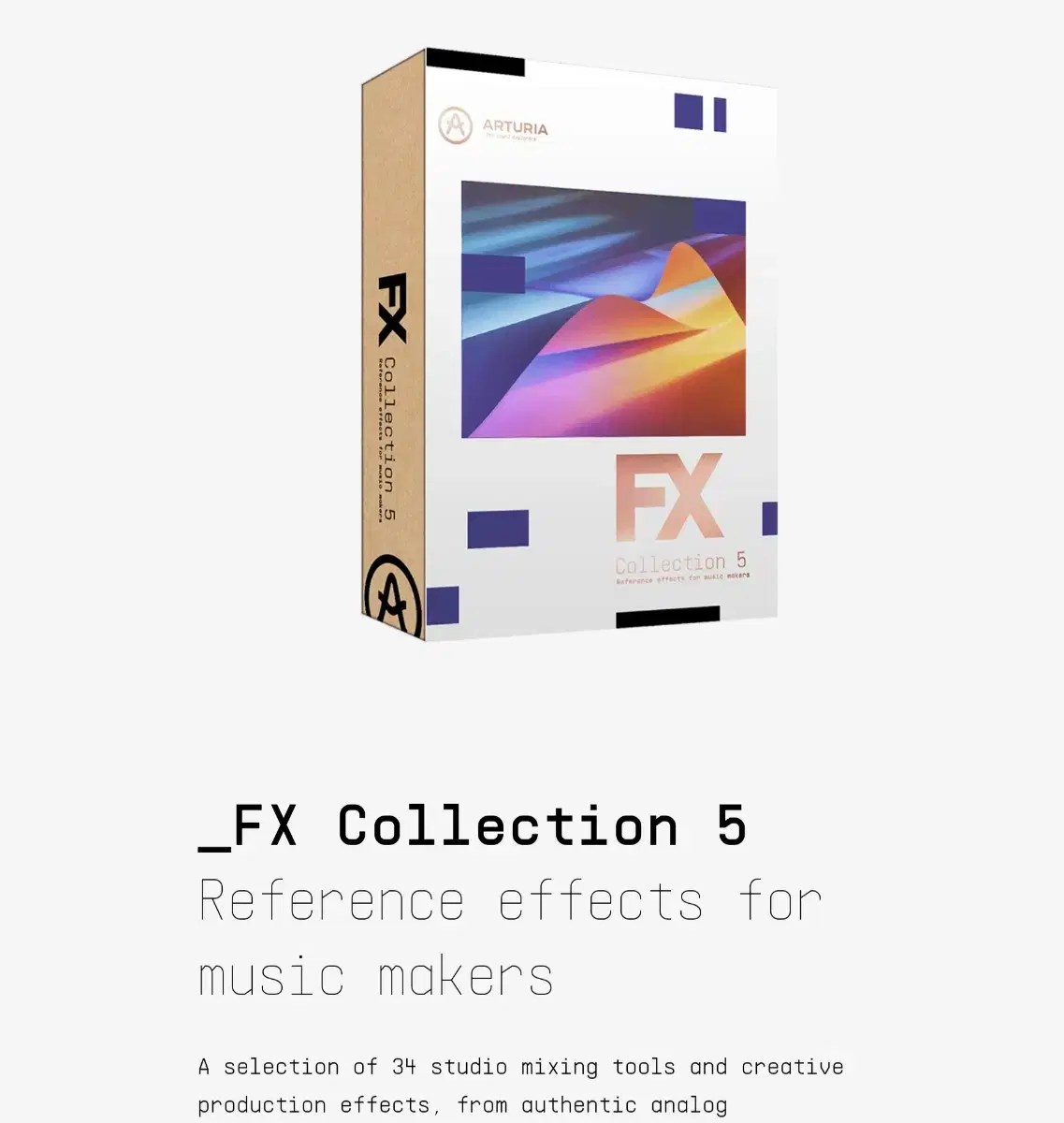 Arturia Fx Collection 5 판매합니다.