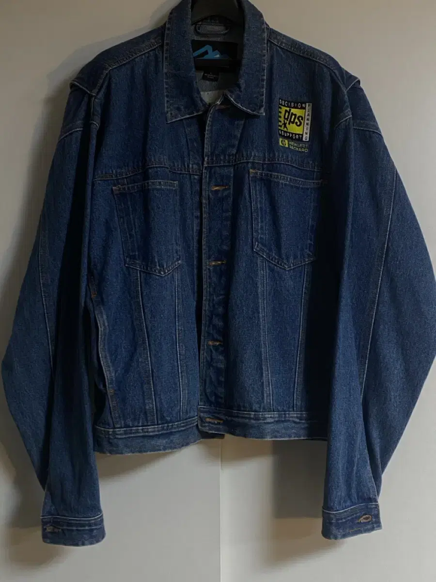 Vintage jean jacket sell dps embroidered logo