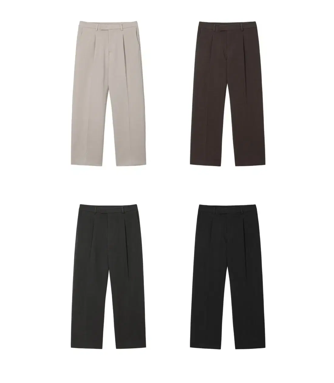 LOGAN One-Tuck London Wide Slacks 4color