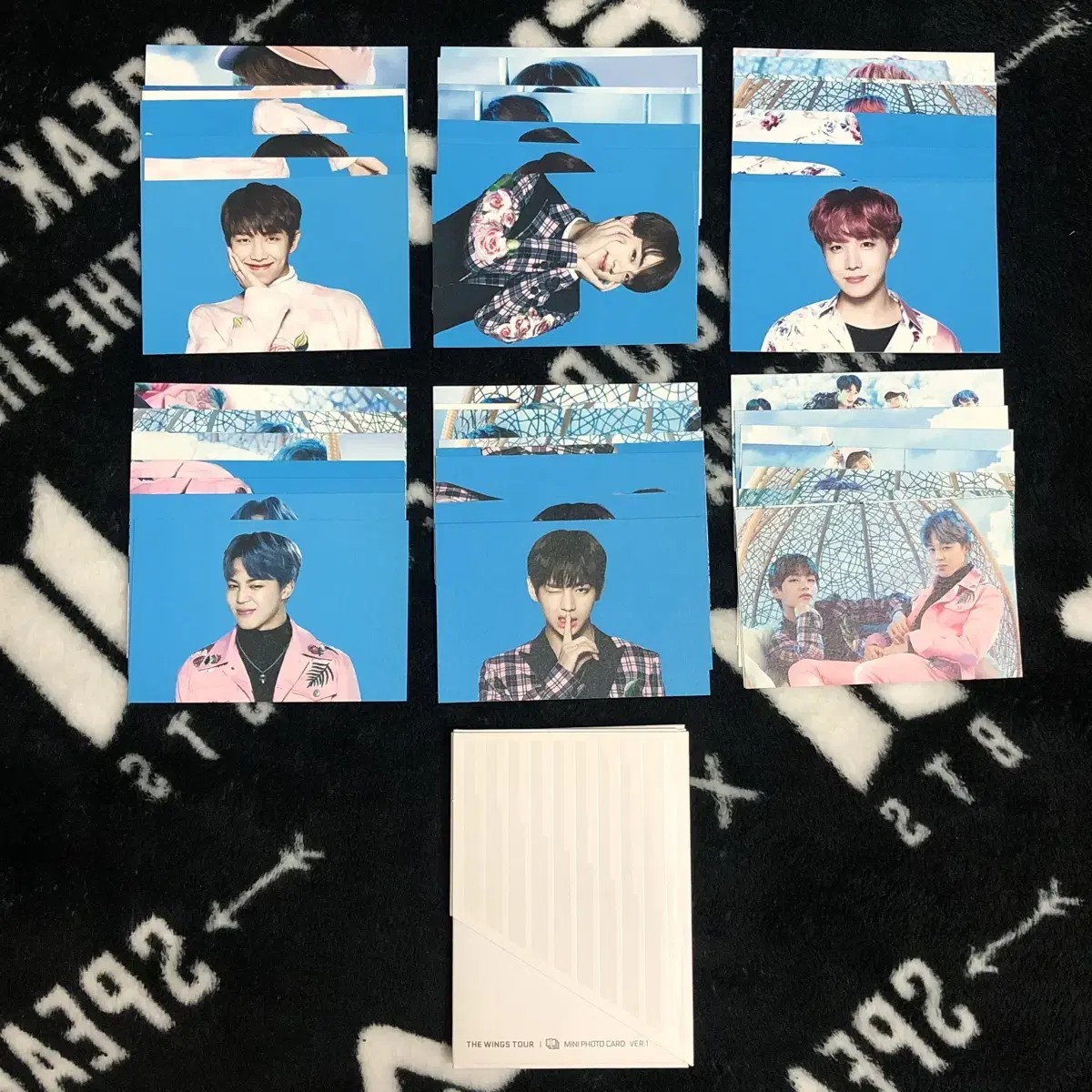 bangtan wingstour wingscon mini photocard set bts wingstour minipoca