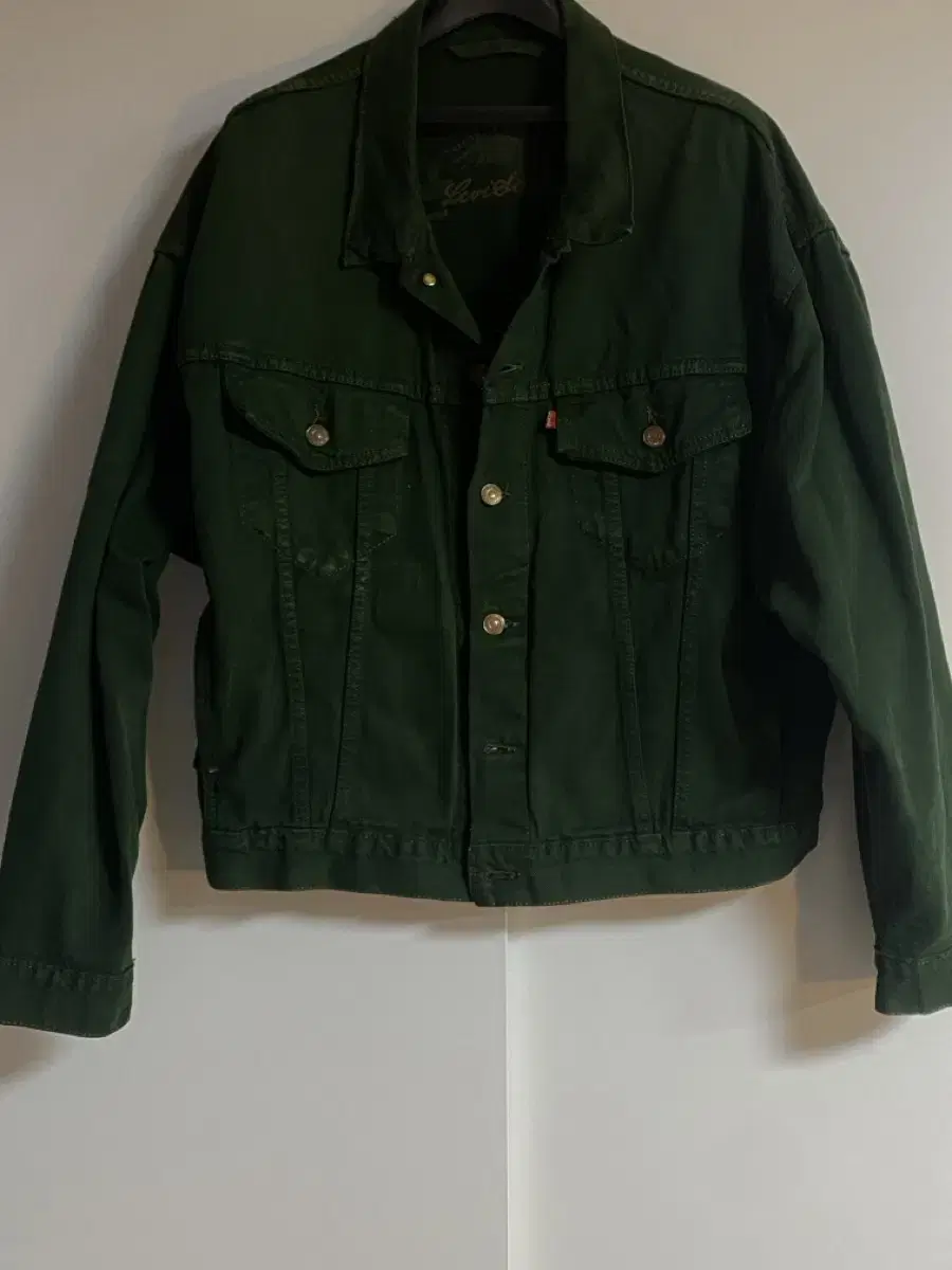 Levi's 90s Vintage Denim Jacket / Deep Forest Color / L sells