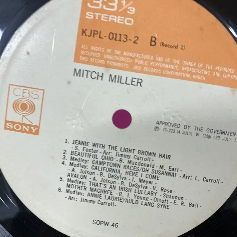 MITCH MILLER LP / AA6355