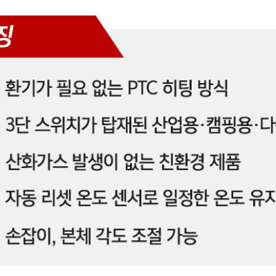 겨울 전기온풍기 열풍기 미니난로 캠핑 사무실 농가 팬히터